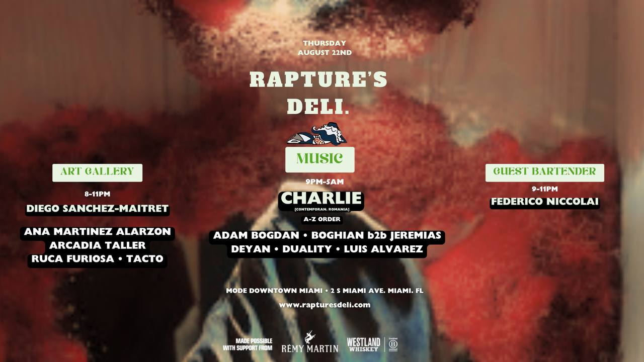 Rapture'S Deli Chapter X - Sounds, Art & Mixology