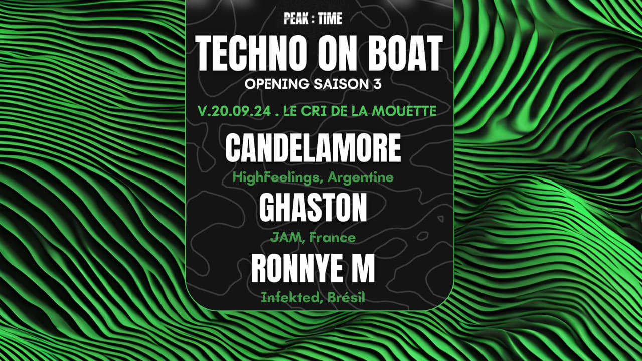 Techno On Boat (Opening) - Candela Mor, Ghaston, Ronnye M