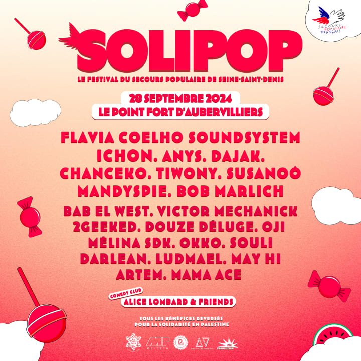 Festival Solipop : Flavia Coelho · Ichon · Tiwony & More