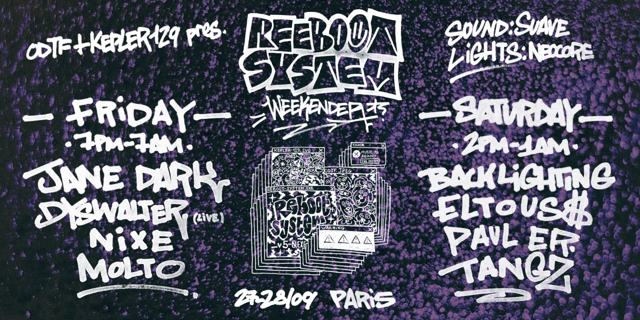 reboot_system_v5.0 | Weekender By Kepler-129 & Ordinateuf