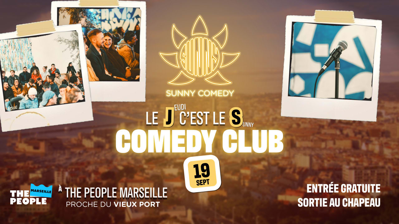 Sunny Comedy Club à The People Marseille • 19/09