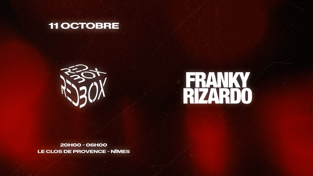 Redbox - Franky Rizardo - Le Clos De Provence - 11 Octobre