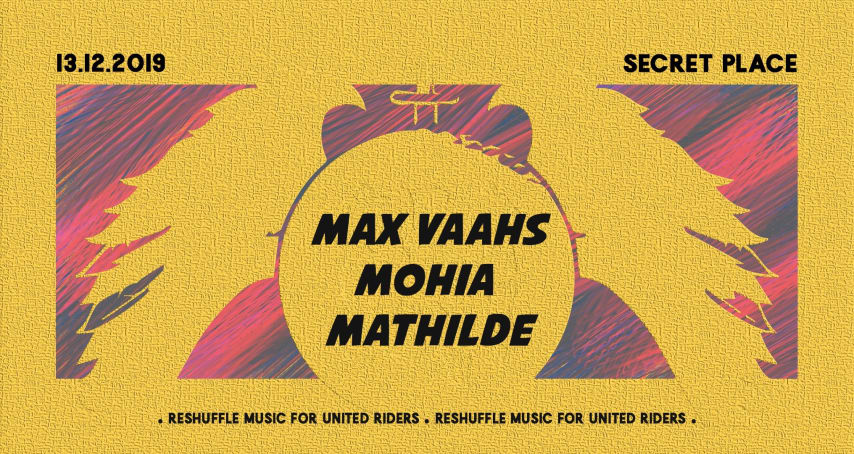 Reshuffle Music invite Max Vaahs, Mathilde & Mohia cover