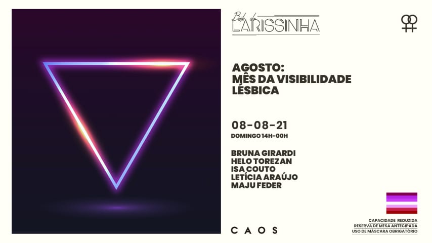 AGOSTO: MÊS DA VISIBILIDADE LÉSBICA por BAILE DA LARISSINHA cover