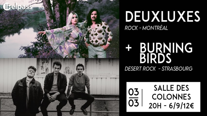 03/03 DEUXLUXES + BURNING BIRDS  cover