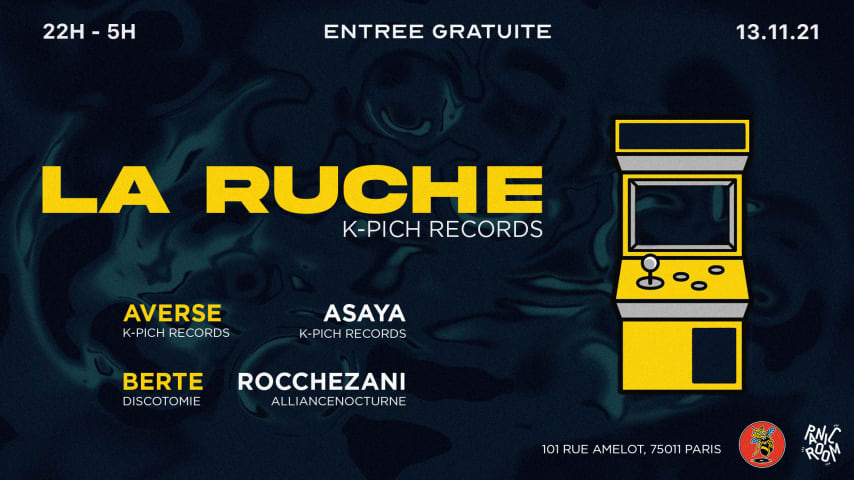 LA RUCHE #01 - K-PICH invite DiscoTomie & Alliance Nocturne cover