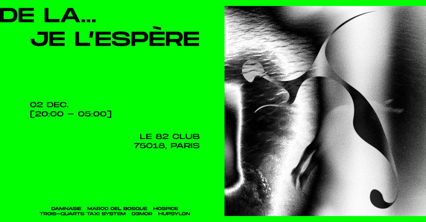 DE LA... JE L'ESPERE / LE 82 CLUB [FREE] cover