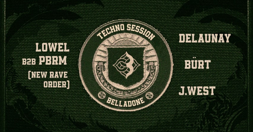 Techno Session w/ New Rave Order (Lowel & PBRM),Bürt,Delaunay & J.West cover