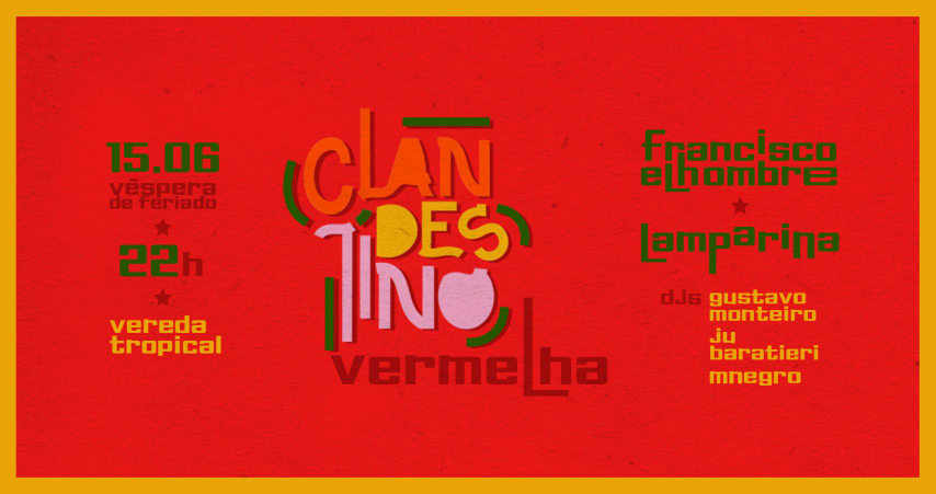 Clandestino Vermelha! cover