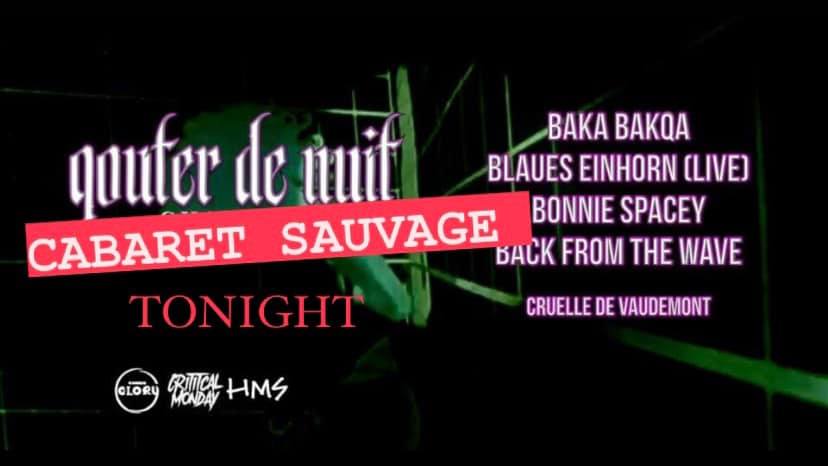 Gouter de Nuit : CABARET SAUVETAGE cover