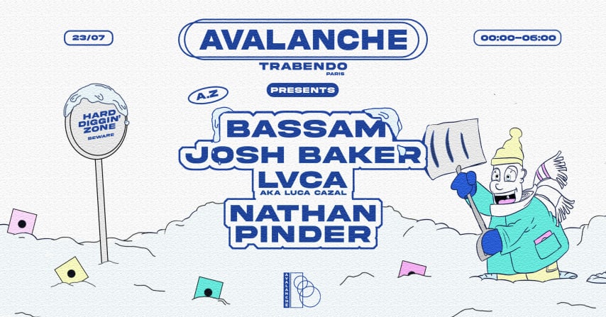 AVALANCHE w/ BASSAM + JOSH BAKER + LVCA + NATHAN PINDER &more cover