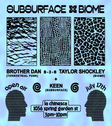 Subsurface x Biome Open-Air: Brother Dan b2b Taylor Shockley, Keen cover