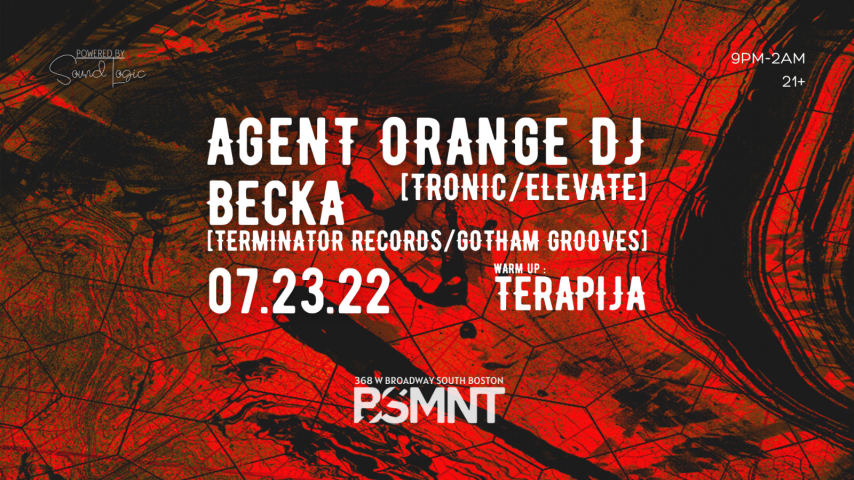 BSMNT Presents: AGENT ORANGE DJ, Becka, Terapija cover