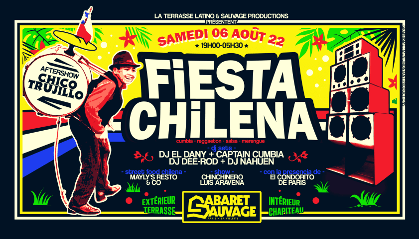 Samedi 06 Aout 2022 - Fiesta Chilena cover
