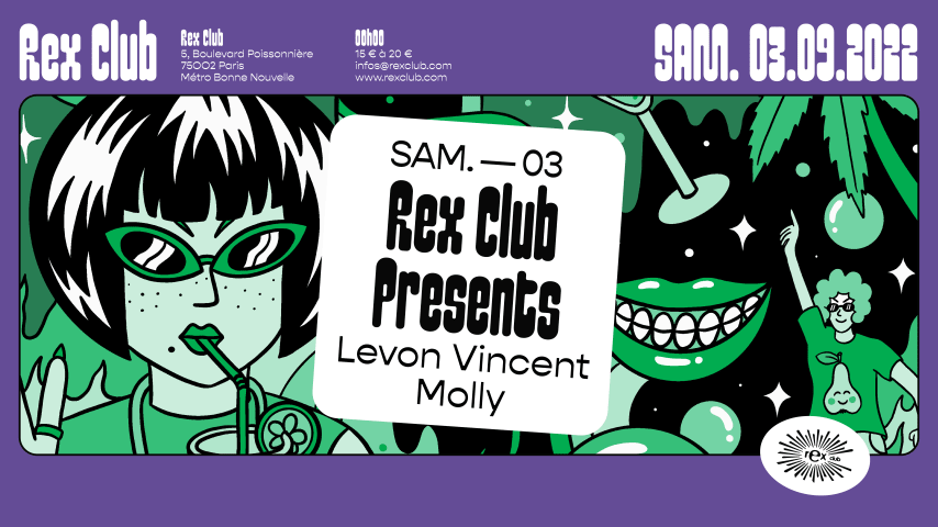 Rex Club Presents: Levon Vincent, Molly cover