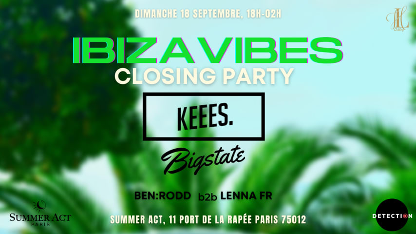 IBIZA VIBES PARTY BOAT x SUMMER ACT closing w/ KEEES cover