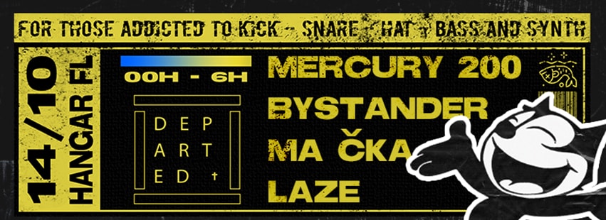 Departed w/ Mercury 200, Mac Ka, Laze, Bystander cover