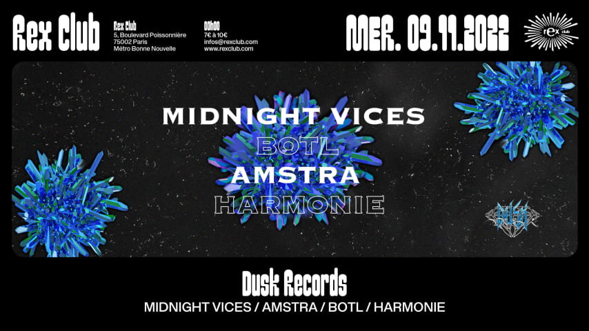 Dusk Records: Midnight Vices, Amstra, Botl, Harmonie cover