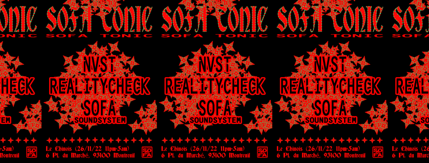 Sofa Tonic: NVST, Realitycheck, Sofa Soundsystem cover