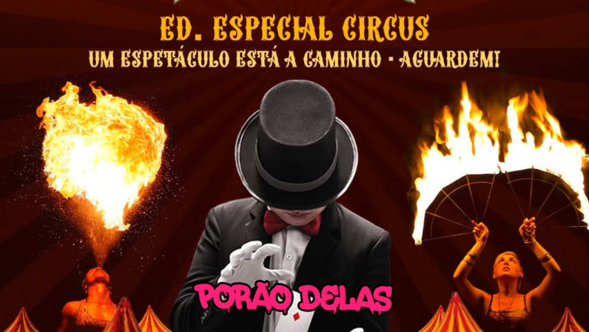 Porão Delas apresenta: Circus cover