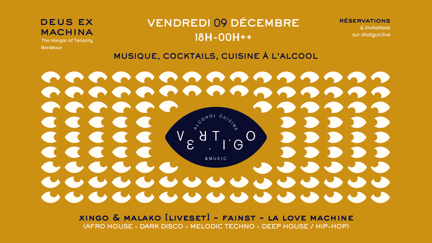 Vertigo #1 - Repas concept, cocktails et dj sets - Bordeaux cover