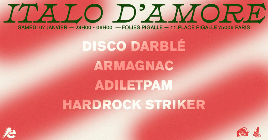 Italo D'amore w/  Disco Darblé, Armagnac, Adiletpam & Skylax cover