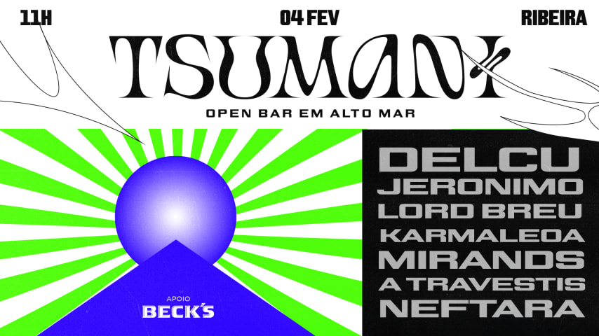 TSUMANI | OPEN BAR EM ALTO MAR cover