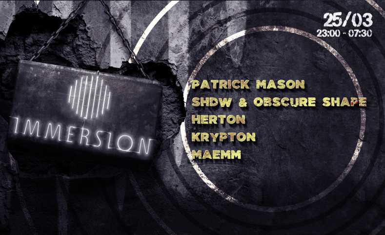 IMMERSION XI : Patrick Mason | SHDW & Obscure Shape | Herton cover