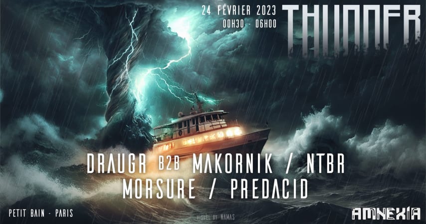 THUNDER : NTBR, DRAUGR B2B MAKORNIK, MORSURE, PREDACID cover