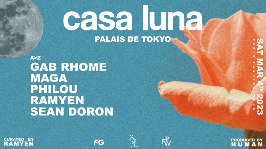 CASA LUNA - MARCH 4TH @YOYO / BY HUMAN PRODUCTION cover