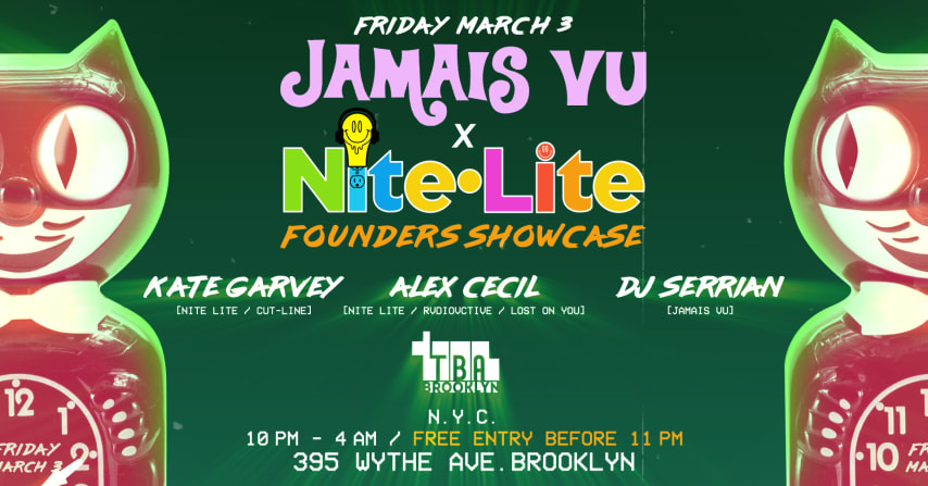 Jamais Vu x Nite Lite: Founders Showcase -2 cover