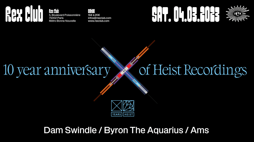 10 year anniversary of Heist Records: Dam Swindle & more cover