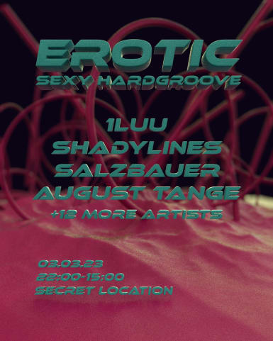 EROTIC with 1luu, Shadylines(TRIS), Salzbauer & August Tange cover