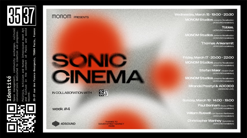 SONIC CINEMA - WEEK #4 · FRIDAY, MARCH 17 cover