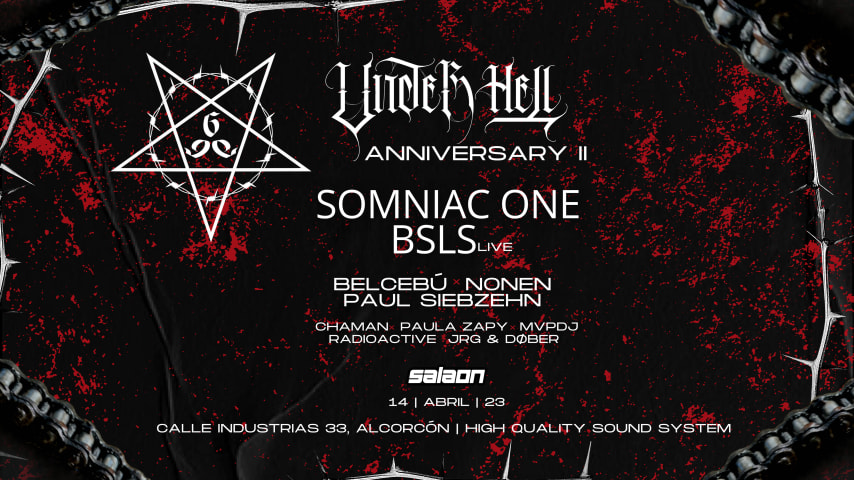 UNDER HELL ANNIVERSARY II x SOMNIAC ONE + BSLS LIVE cover