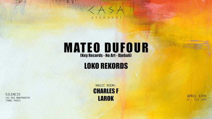 Casa Atarashi W/ Mateo Dufour cover