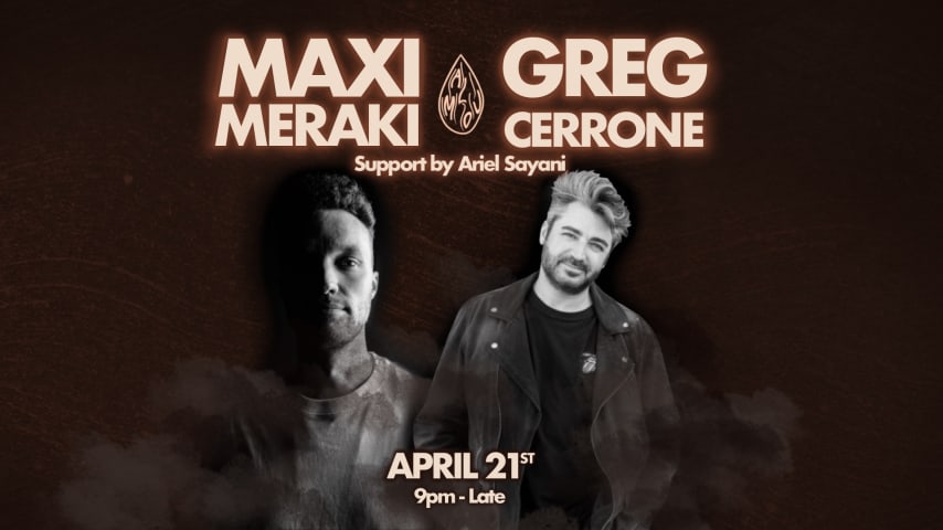 AMLOU presents Maxi Meraki and Greg Cerrone. cover