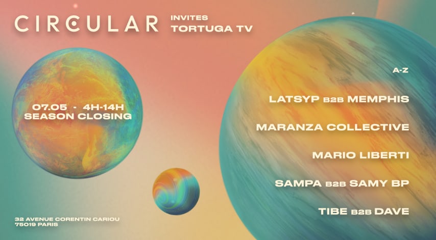 CIRCULAR INVITES TORTUGA, MARIO LIBERTI & MORE cover