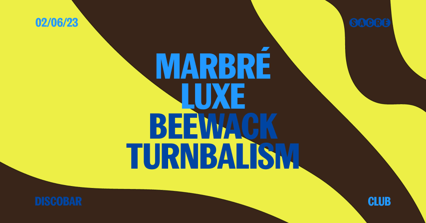 Marbré, LUXE, Beewack, Turnbalism cover