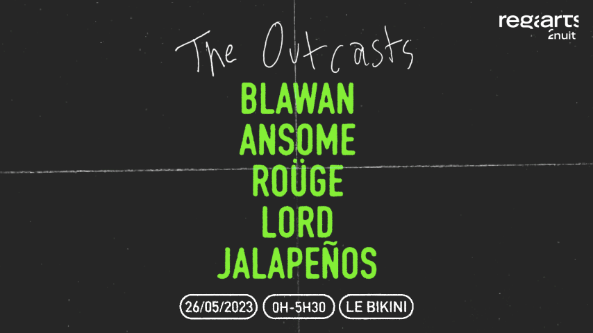 The Outcasts w/ Blawan, Ansome, Roüge & more cover
