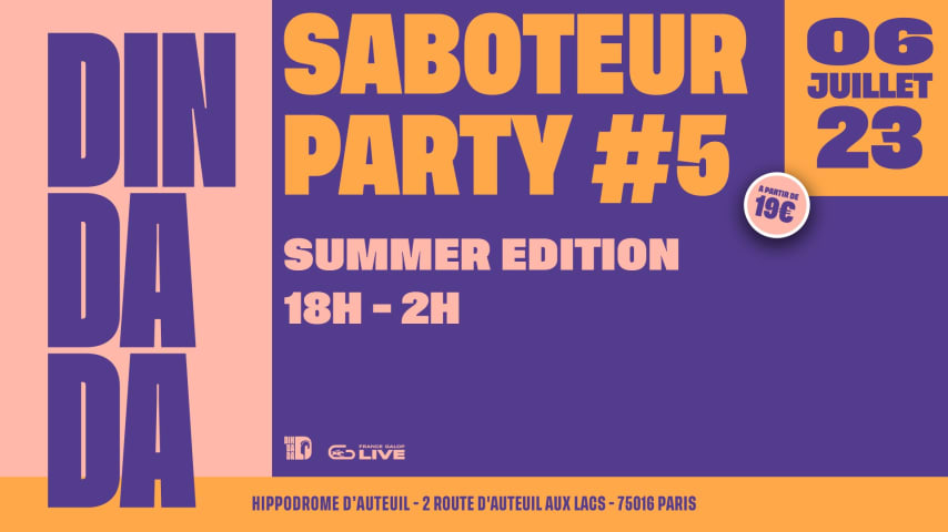 Din Dada : SABOTEUR PARTY #5 SUMMER EDITION cover