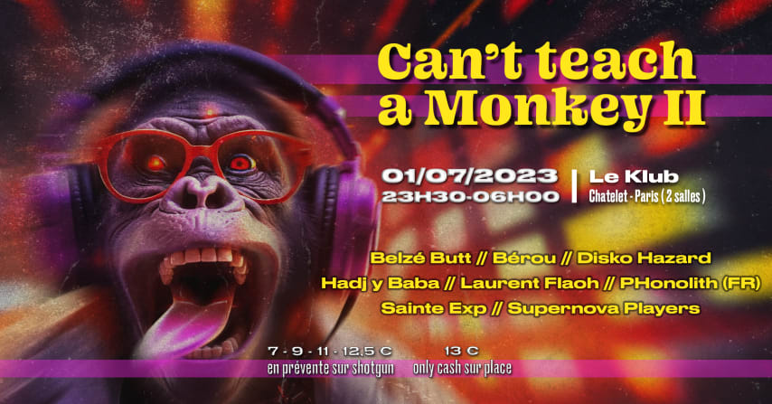 Can’t Teach a Monkey II cover