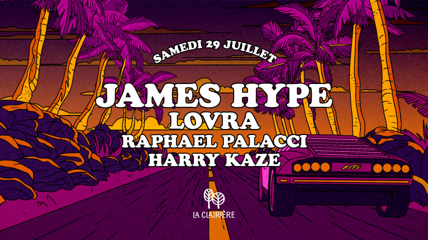 La Clairière : JAMES HYPE cover