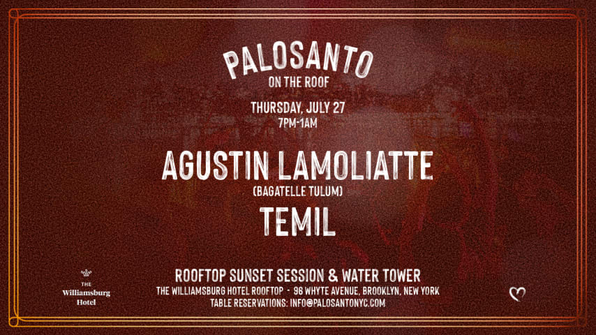 Palosanto on the Roof: Agustin Lamoliatte, Temil cover