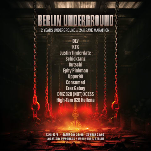 BERLIN UNDERGROUND 2 years anniversary warehouse rave cover