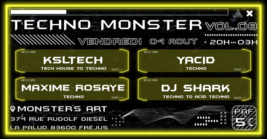 TECHNO MONSTER VOL.8 @ Monster's Art cover
