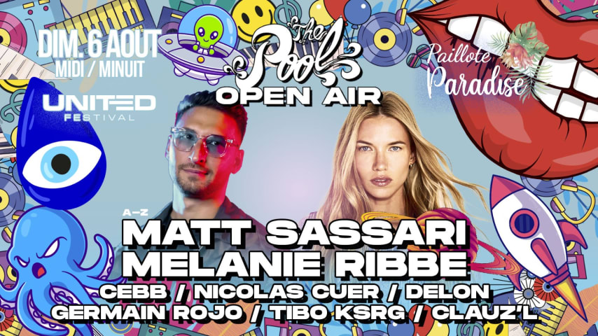 THE POOL OPEN AIR : MATT SASSARI - MELANIE RIBBE cover