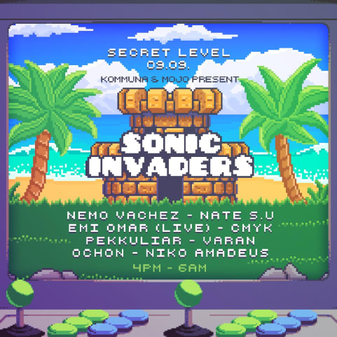 Open Air Villa Party - Kommuna x Mojo - Sonic Invaders cover