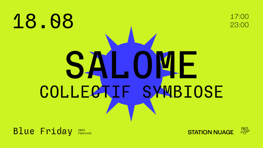 BLUE FRIDAY w/ SALOME, Collectif Symbiose cover