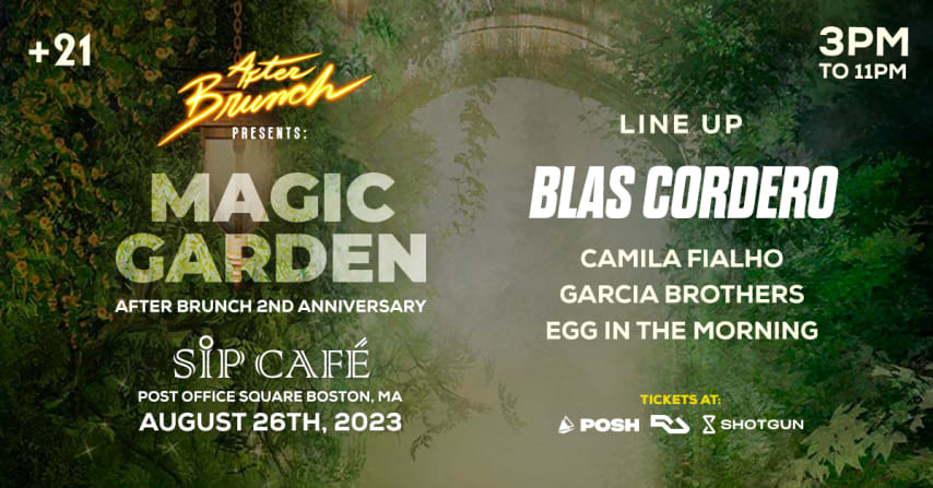 After Brunch: Magic Garden 2nd Anniversary with Blas Cordero cover